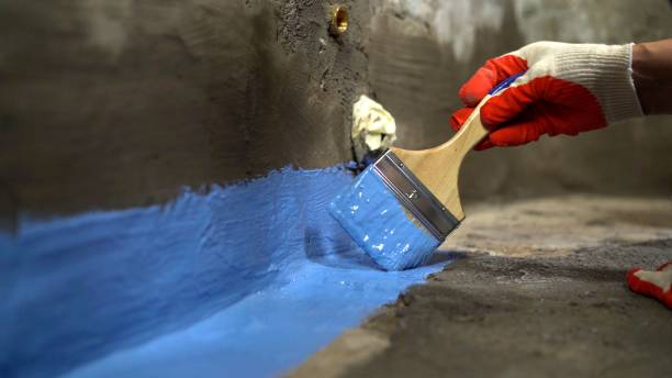 Commercial Wet Basement Repair project at a Clinton, MI business property by SJ Waterproofing Pros
